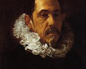 迭戈罗德里格斯德席尔瓦委拉斯贵支 - Portrait of a Man with a Goatee